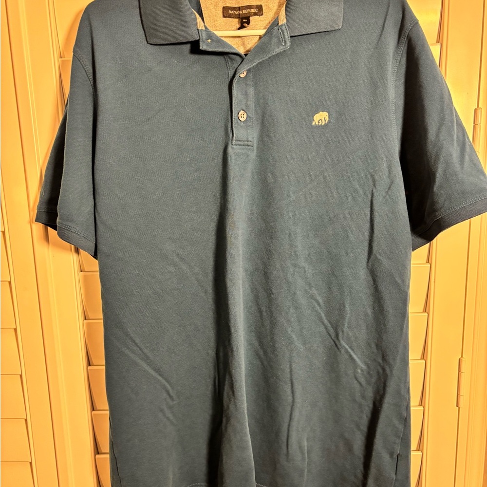 Banana Republic Teal Polo Shirt